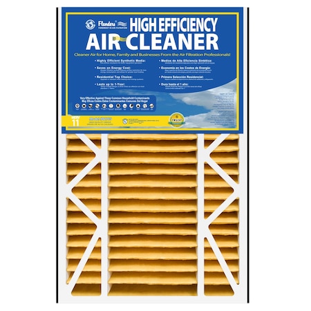 Aaf Flanders AAF Flanders 25 in. W X 16 in. H X 5 in. D 11 MERV Pleated Air Filter 1 pk 82755.051625